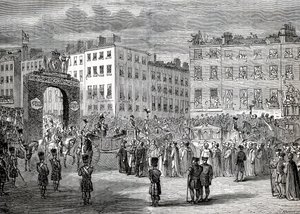The Entry of George IV into Dublin, 3rd September 1821, Engraved by Pearson